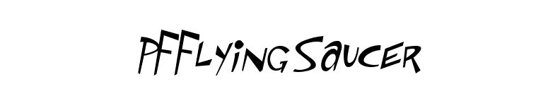PFFlyingSaucer font preview