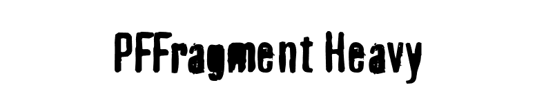 PFFragment Heavy font preview