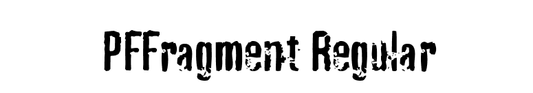 PFFragment Regular font preview