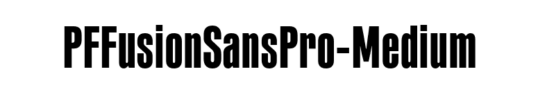 PFFusionSansPro-Medium font preview