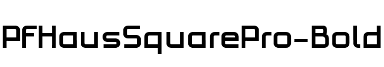 PFHausSquarePro-Bold font preview