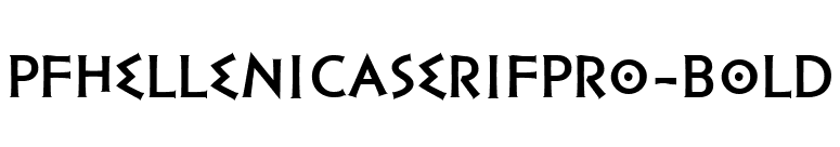 PFHellenicaSerifPro-Bold font preview