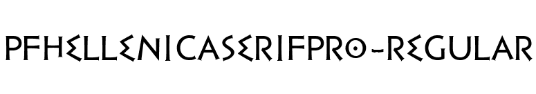 PFHellenicaSerifPro-Regular font preview