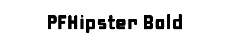 PFHipster Bold font preview
