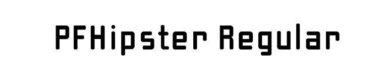 PFHipster Regular font preview