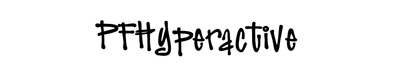 PFHyperactive font preview