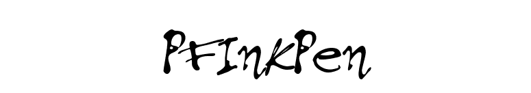 PFInkPen font preview
