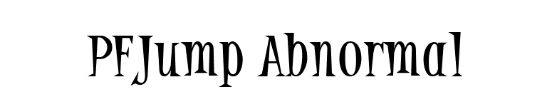 PFJump Abnormal font preview