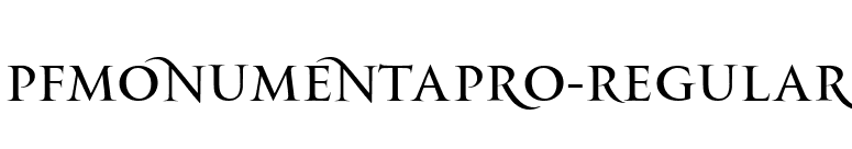 PFMonumentaPro-Regular font preview