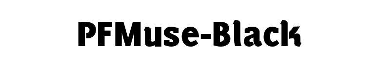 PFMuse-Black font preview