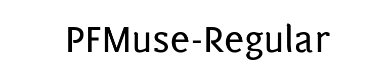 PFMuse-Regular font preview