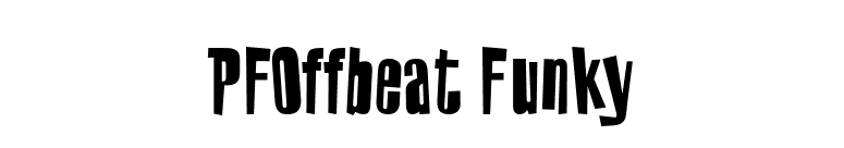 PFOffbeat Funky font preview