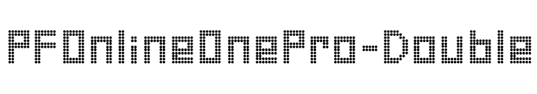 PFOnlineOnePro-Double font preview