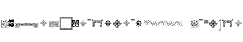 PFOrnmTreasures3-Regular font preview