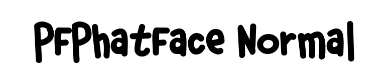 PFPhatFace Normal font preview