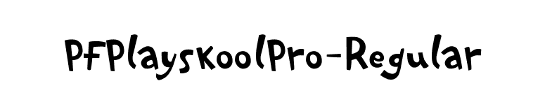 PFPlayskoolPro-Regular font preview