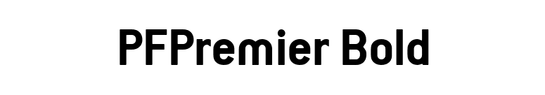 PFPremier Bold font preview