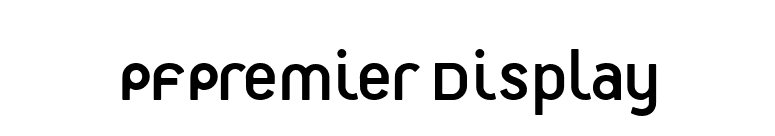 PFPremier Display font preview