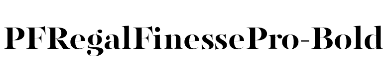 PFRegalFinessePro-Bold font preview