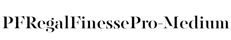 PFRegalFinessePro-Medium font preview