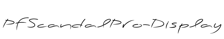 PFScandalPro-Display font preview