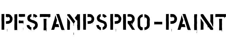 PFStampsPro-Paint font preview