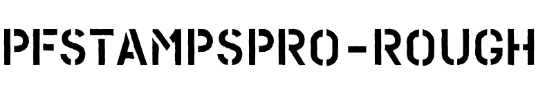 PFStampsPro-Rough font preview