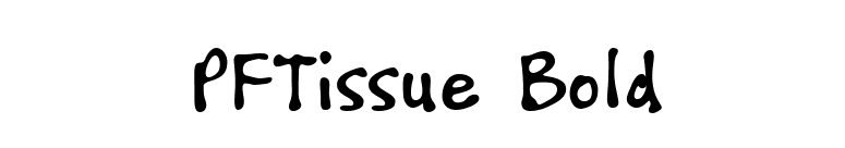 PFTissue Bold font preview