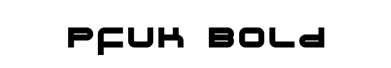 Pfuk Bold font preview