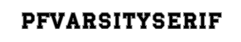 PFVarsitySerif font preview
