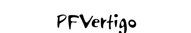 PFVertigo font preview