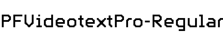 PFVideotextPro-Regular font preview