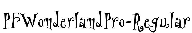PFWonderlandPro-Regular font preview