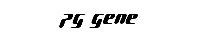 pg GENE font preview