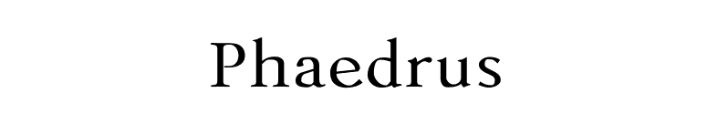 Phaedrus font preview