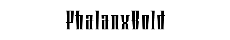 PhalanxBold font preview