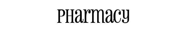 Pharmacy font preview