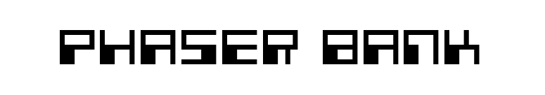Phaser Bank font preview