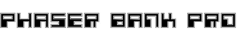 Phaser Bank Pro font preview