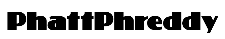 PhattPhreddy font preview