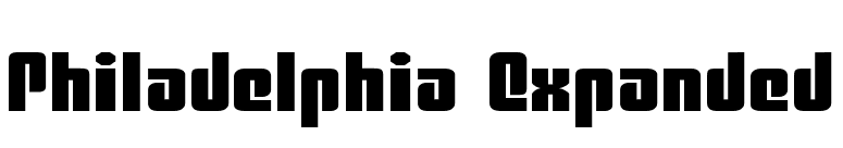 Philadelphia Expanded font preview