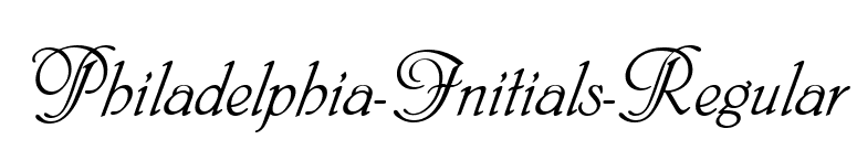 Philadelphia-Initials-Regular font preview
