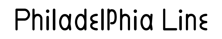 Philadelphia Line font preview