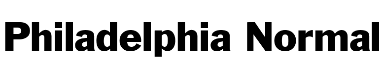 Philadelphia Normal font preview