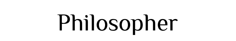 Philosopher font preview