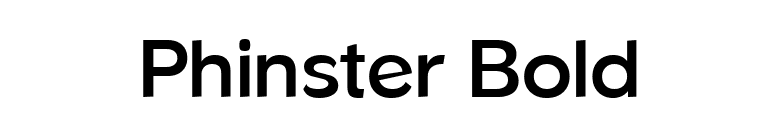 Phinster Bold font preview