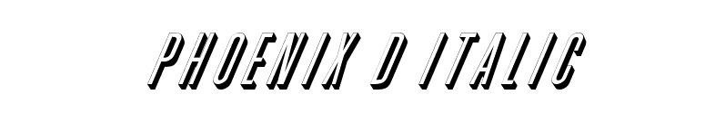 Phoenix D Italic font preview