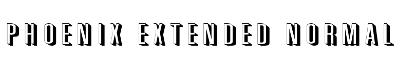 Phoenix Extended Normal font preview