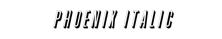 Phoenix Italic font preview
