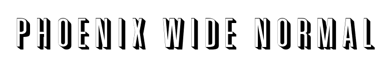 Phoenix Wide Normal font preview